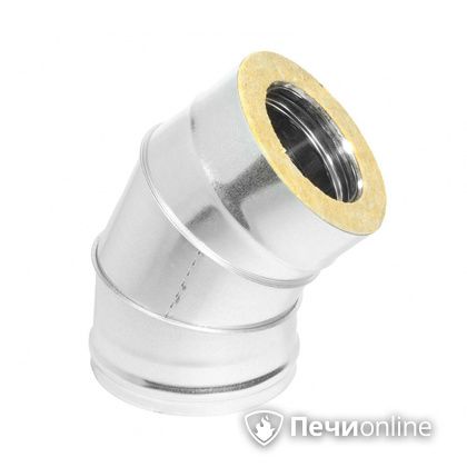 Колено 135° (45°) Теплов и Сухов Отвод Термо 45* ОТ-Р 430-0.5/оцинковка D120/180 в Астрахани