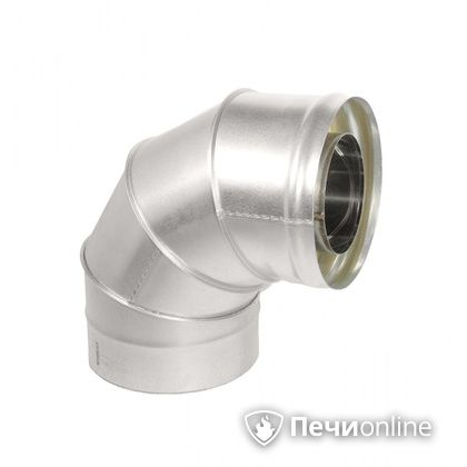 Колено 90° сэндвич Теплов и Сухов Отвод Термо 87* ОТ-Р 430-0.5/оцинковка D150/210 ТиС в Астрахани