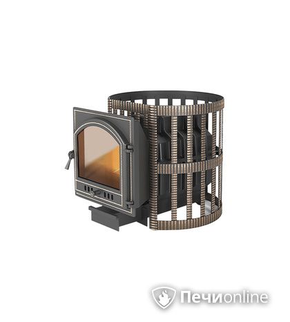 Дровяная печь-каменка Везувий Легенда Ретро Ковка 24 (205) в Астрахани