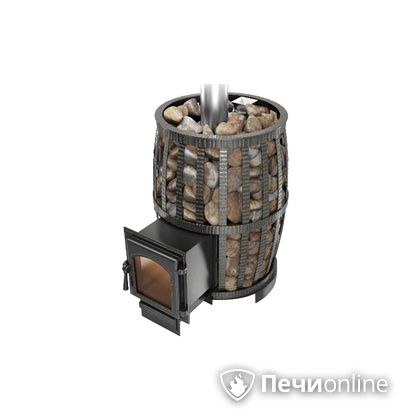 Дровяная печь-каменка Везувий Легенда Русский пар Ковка 18 (270) в Астрахани