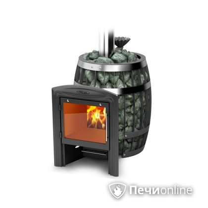 Дровяная банная печь TMF Саяны II Carbon Витра ЗК в Астрахани