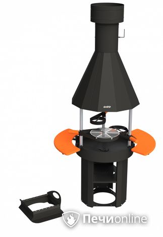 Гриль барбекю GrillD Grill-center 800  (с полками) в Астрахани