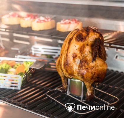Ростер Char-Broil Grill+ для курицы с креплением для емкости в Астрахани