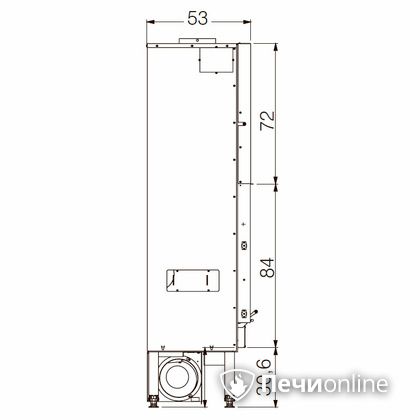 Каминная топка Edilkamin BLOKK 90 N nero в Астрахани