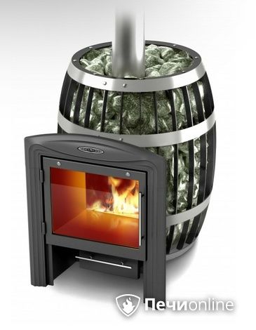 Дровяная банная печь TMF Саяны Carbon Витра в Астрахани