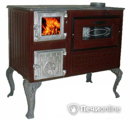 Отопительно-варочная печь МастерПечь ПВ-06 с духовым шкафом, 7.5 кВт в Астрахани