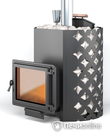 Дровяная печь-каменка Этна 24 (Панорама) Закрытая каменка в Астрахани