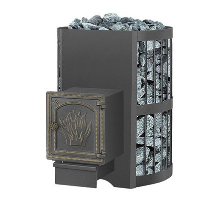 Дровяная банная печь Везувий Скиф Стандарт 22 ДТ-4 в Астрахани