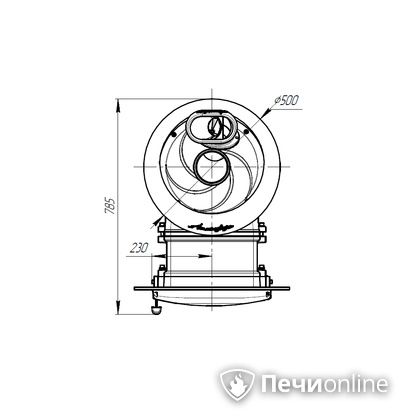 Дровяная печь-каменка Прометалл Атмосфера L ламель Окаменевшее дерево наборный рисунок в Астрахани