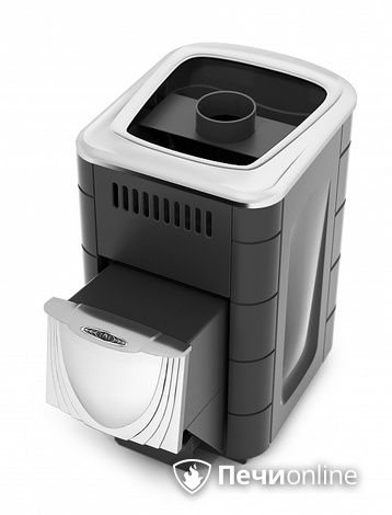 Дровяная банная печь TMF Компакт 2017 Inox ДН антрацит в Астрахани