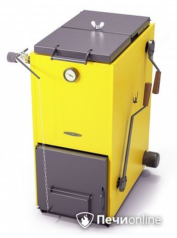 Твердотопливный котел TMF Цельсий Электро 16кВт АРТ ТЭН 6кВт желтый в Астрахани