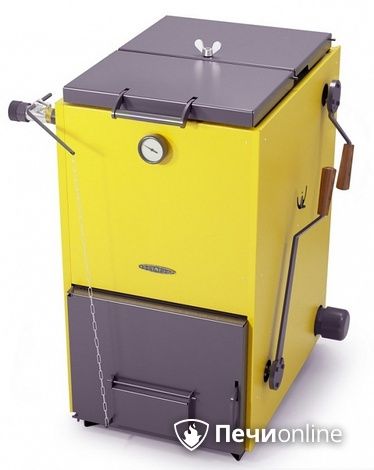 Твердотопливный котел TMF Цельсий Электро 20кВт АРТ ТЭН 6кВт желтый в Астрахани