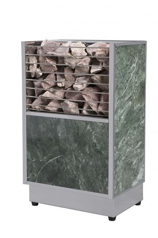 Электрокаменка для сауны Политех Kristina Stone Малахит с испарителем, 6 кВт в Астрахани