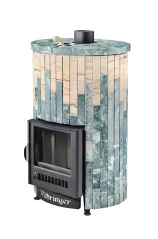 Печь для бани Ферингер  Уют-18 ПФ (Змеевик+"Окаменевшее дерево") в Астрахани