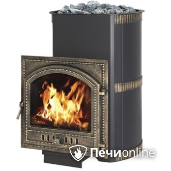 Дровяная банная печь Везувий Лава 28 Камин (205) в Астрахани