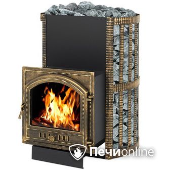 Дровяная банная печь Везувий Скиф Ковка 38 (205) в Астрахани