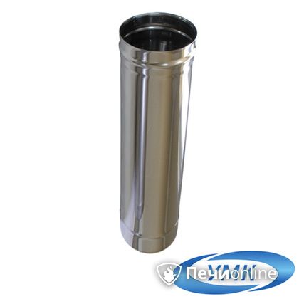 Дымоход УМК Труба D200 L=0.5 м 0.5 мм. нержавейка в Астрахани