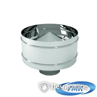 Дымоход УМК Оголовок с дефлектором D115х200 Н+Н 0.5мм 0.5мм по воде в Астрахани