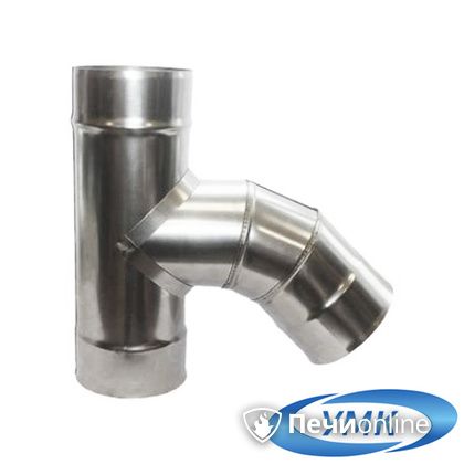 Дымоход УМК Тройник 135° D130 1.0мм нержавейка в Астрахани