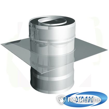 Дымоход УМК Монтажная площадка D140х200 Н+Н 1,0мм 0,5мм по воде в Астрахани