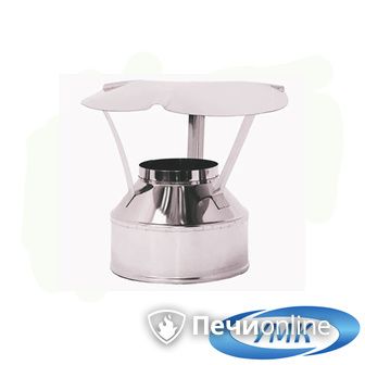 Дымоход УМК Оголовок D150х210 Н+Оц 0.5мм 0.5мм по воде в Астрахани