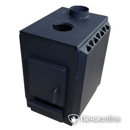 Печь буржуйка УЗПО Теплушка 200 с варочной поверхностью антрацит в Астрахани