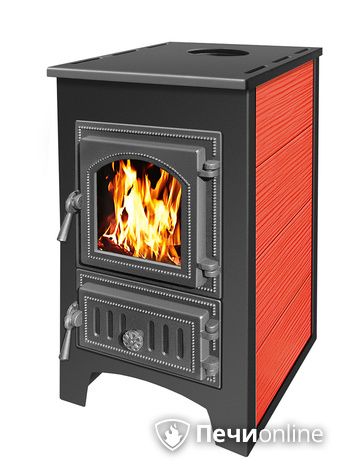 Печь-камин Везувий ПК-01 (270) красный в Астрахани
