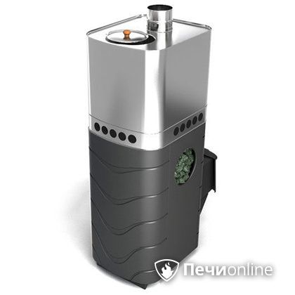 Дровяная банная печь TMF Бирюса 2013 Carbon антрацит с закрытой каменкой в Астрахани